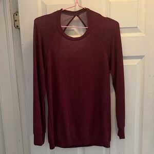 Elegant Maroon Women's Sweatshirt